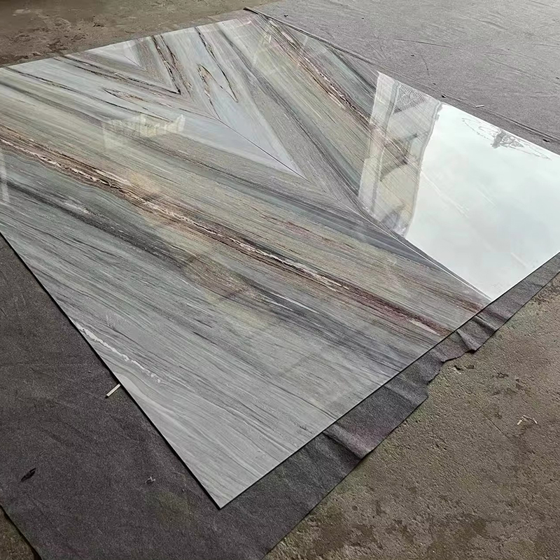 1220*2440mm Thickness 3mm Decoration Wall Panel 3D Waterproof High Glossy UV Coating PVC Marble Sheet